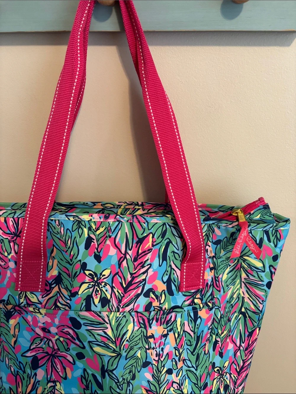 Lilly Pulitzer Insulated Cooler Tote Bag Floral Colorful